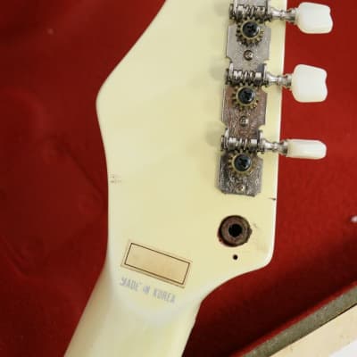 Synsonics Jr. Pro Vintage Short Scale Mini Electric Guitar 1980s - Olympic White - RARE image 6