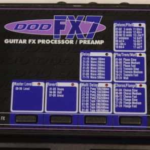 DOD FX7 Guitar FX Processor/Preamp, Multi-Effects Pedal