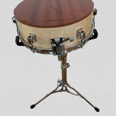 American Percussion's 12" Sapele Mahogany Slit Marimba Snare Drum 2023 - Natural image 1