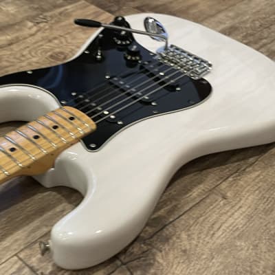 1978 - 1981 Fender Stratocaster Large Headstock 3 Bolt Micro Tilt Neck  / Trans White Refinish image 8