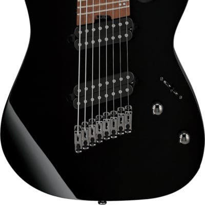 Ibanez RG2228 Prestige 8 string guitar Black with Fishman | Reverb