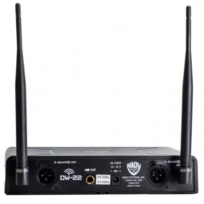 Nady DW-22 HTHT Dual Wireless Handheld Microphone System – Fixed UHF frequency image 3