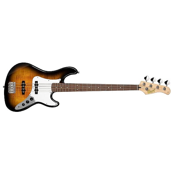 Cort GB Series J-Style Electric Bass Guitar - Two Tone Burst image 1
