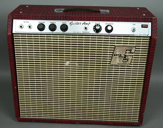 1960's Guyatone GA-520 Vintage Electric Guitar Tube Amplifier Amp image 1