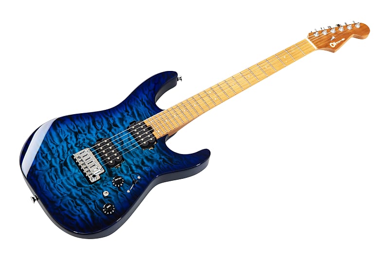 Charvel Pro-Mod DK24 HH 2PT CM QM - Chlorine Burst