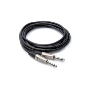 Hosa HPP-010 REAN 1/4" TS Male to Same Unbalanced Interconnect Cable - 10'