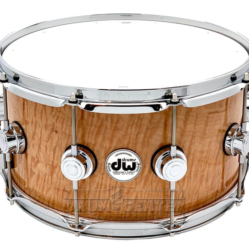 DW Collectors Edge Snare Drum 14x6 Natural Satin Oil w/ Gold Hw