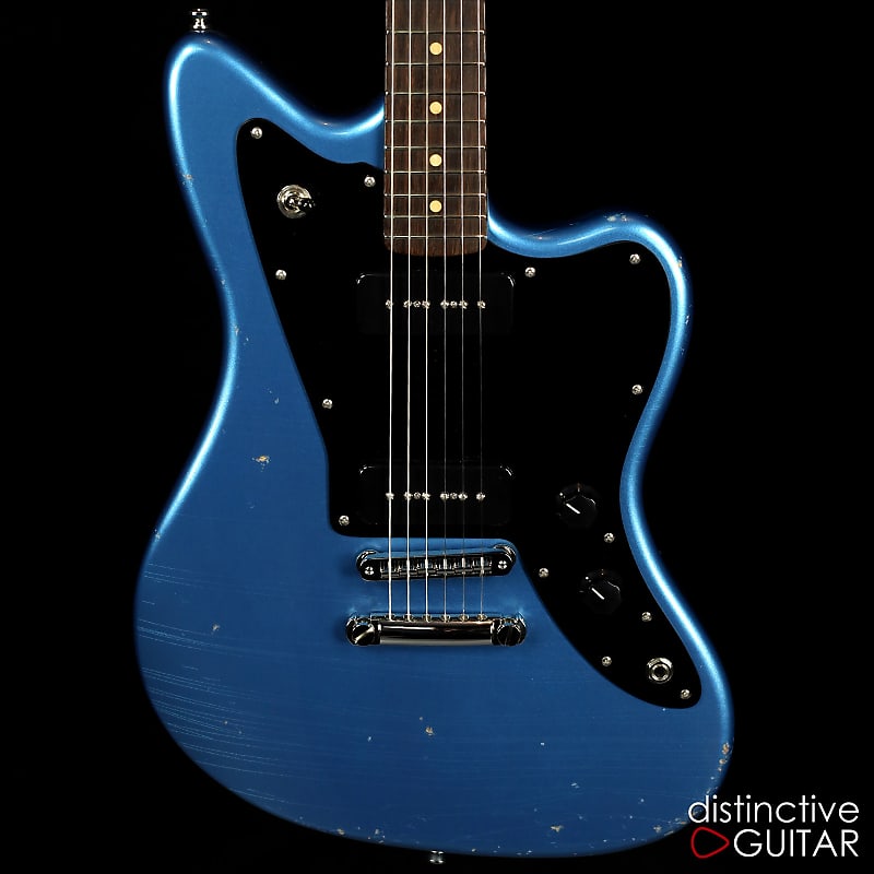 ギター Fano Guitars JM6 Oltre Lake Placid Blue Fano JM6 Oltre P-90 Guitar w/ Gigbag – Lake Placid Blue