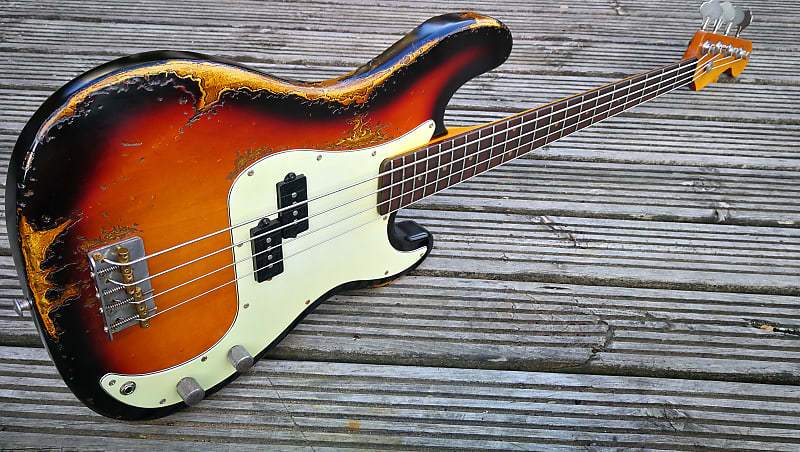 Vtt Relics Precision Bass 50s Faded Sunburst Reverb