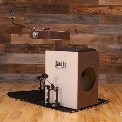 Loota Performer Drum Kit Bundle, Cocoa Bean, With Right Foot Pedal image 3