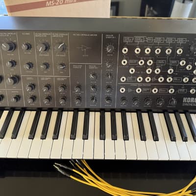 Near Mint barely used Korg MS-20 Mini Semi-Modular Analog Synthesizer 2013 - Present - Black