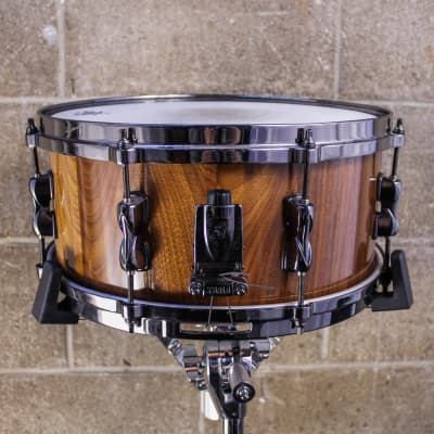 Custom Handcrafted 6.5" x 14" Walnut Stave Snare Drum image 8