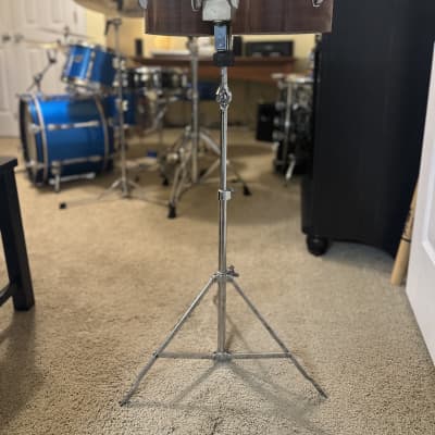 Ludwig Vintage 6/8 inch Bongos WITH Ludwig Stand 1970's