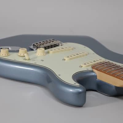 2021 Fender Deluxe Roadhouse Stratocaster Mystic Ice Blue Finish Electric Guitar w/Gig Bag image 4