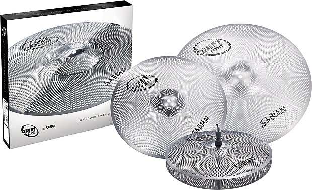 Sabian QTPC502 Quiet Tone Low Volume 13 / 14 / 18" Cymbal Pack image 1