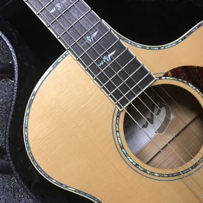 Breedlove Atlas Stage J350/EF acoustic electric guitar handcrafted in Korea 2009 ( discontinued model in Maple ) excellent with original Breedlove deluxe hard case tool , extra bone saddle & key included. image 6