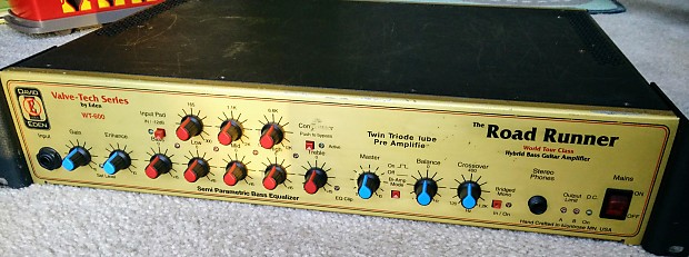 Eden WT-600 Road Runner Bass Amplifier, Tube Preamp