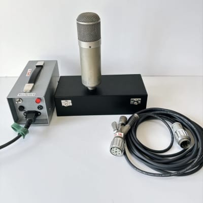 Vintage Telefunken U47 short body mic system including original K47 capsule, VF14 tube. Comes with Neumann swivel mount cable, grosser NG psu and u47 replica mic box. Wav files available image 2