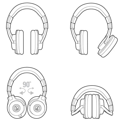 Audio Technica ATH-M40x Professional Monitor Headphones image 7