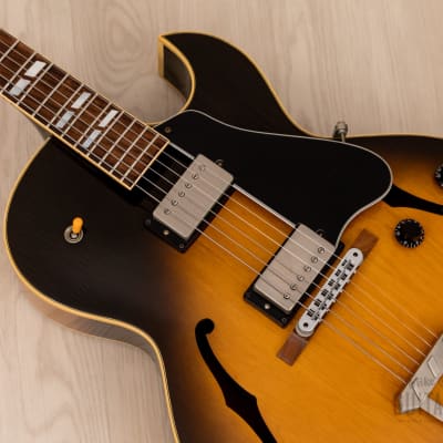 1991 Gibson ES-175 Hollowbody Guitar Vintage Sunburst w/ 57 Classic PAFs, Case image 7