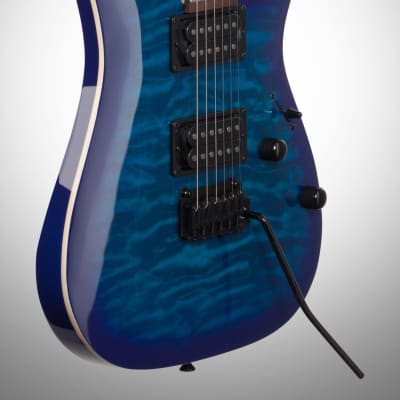 Ibanez GRGA120QA Gio Electric Guitar, Transparent Blue Burst image 3