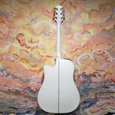 Takamine GD37CE PW G-Series 6-String Dreadnought Acoustic/Electric Guitar Gloss Pearl White w/ Takamine Gig Bag image 10
