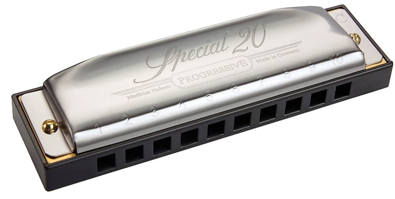 Hohner 560PBX-F# Progressive Special 20 Key of  F Sharp / G Flat Boxed Package Harmonica image 1