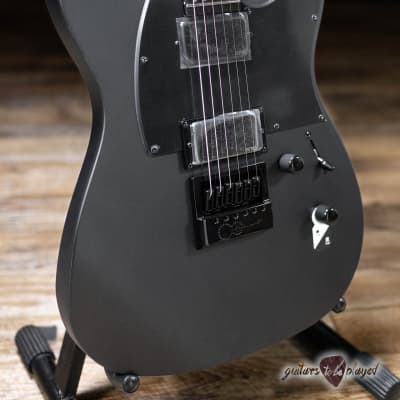 ESP LTD TE-1000 Evertune Electric Guitar – Charcoal Metallic Satin image 3