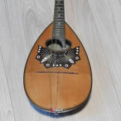 fine old butterfly quality bowlback 8string mandolin DREIMA mando Mandoline  Germany 1920s image 2