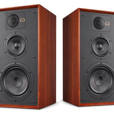 Wharfedale Linton 85th Anniversary Bookshelf Speakers (Red | Reverb