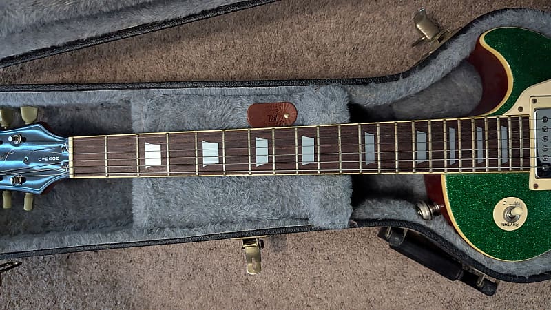 Epiphone Les Paul 1997 - Green Sparkle Flake | Reverb