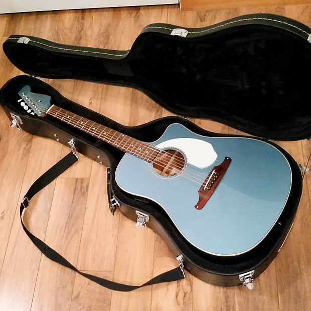 Fender Sonoran SCE Lake Placid Blue W/Hard Case | Reverb