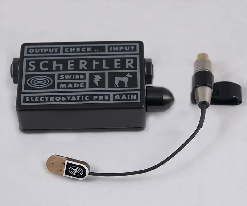 Schertler STAT-MACC-Set Electrostatic Transducer for Maccaferri-Selmer guitars (with Stat-Pre) image 1
