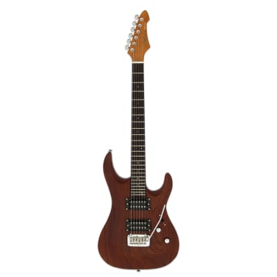 Aria Pro Ii Electric Guitar Mac Dlx Stained Brown