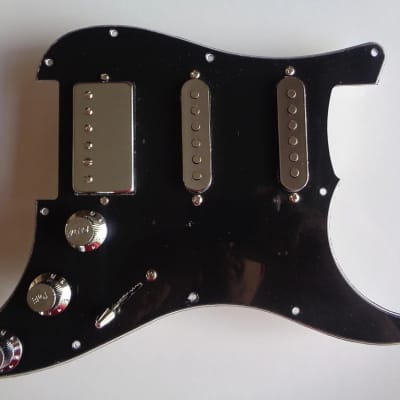 ASAR Boutique Amplification & Pickups HSS NEODYMIUM FULL OPTIONAL METAL / CHROME COVERS 2023 - Chrome / Black image 1