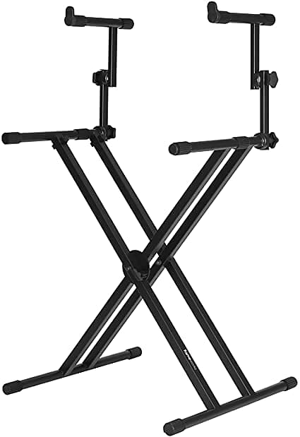 Gator Frameworks GFW-KEY-5100X Deluxe 2-Tier X-Style Keyboard Stand image 1