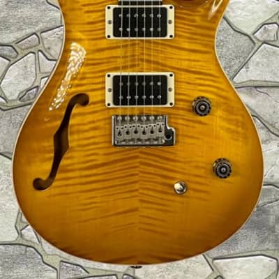 Paul Reed Smith CE24 Semi Hollow  Figured  85-15 in McCarty Sunburst With a Pattern Thin Neck and Gig bag image 4