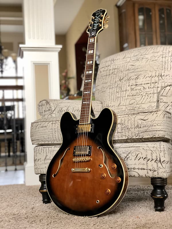 Epiphone Sheraton 1987 Vintage Sunburst w/ *OHSC* | Reverb