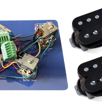 SETbucker Inspire I-1N/B or I-11N/B Set (Inspired by Greco Dry Z) + Solderless Prewired Kit for Les Paul image 1
