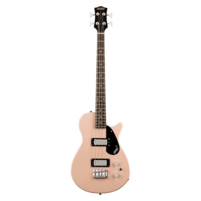 Gretsch G2220 Electromatic Junior Jet Bass II Short-Scale 4-String Right-Handed Guitar with Basswood Body (Shell Pink) for sale