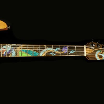 Blueberry Electric Guitar  Electric Guitar - Handmade and Hand Carved image 4