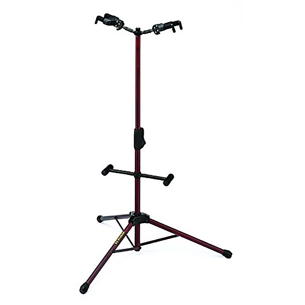 Hercules GS422B Auto Grip Duo Guitar Stand w/ Foldable Backrest image 1