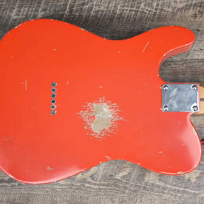 MyDream Partcaster Custom Built - Fiesta Red Relic'Art Bare Knuckles image 7