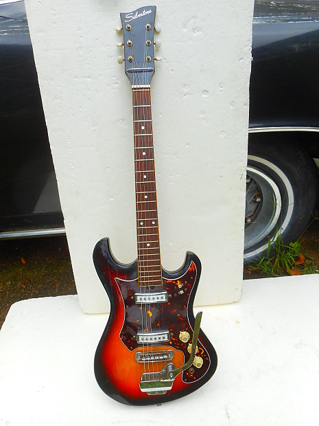 Teisco Silvertone Guitar 1960's Japan, 2 Pu's, Sunburst