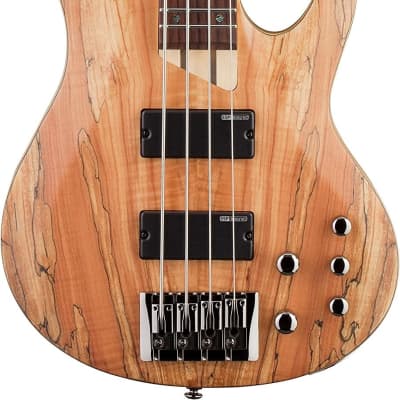 ESP LTD B-204SM Spalted Maple Bass Guitar, Natural Satin image 4