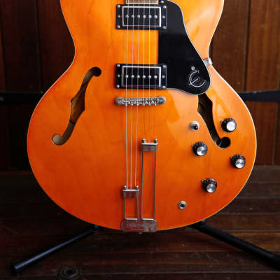 Epiphone Nick Valensi Riviera P94 Semi-Hollowbody Antique Natural Electric Guitar Pre-Owned for sale