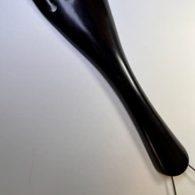 Ebony 3/4 -size Bass Tailpiece with Adjuster image 2