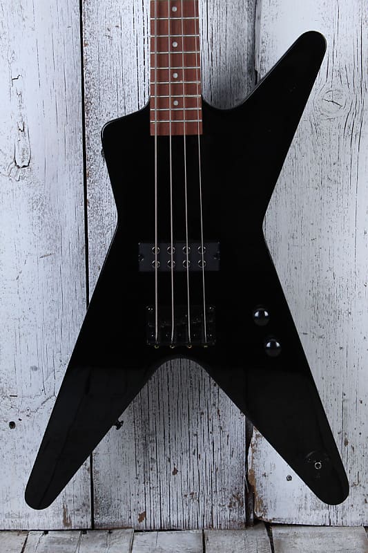 Dean ML Metalman Bass 4 String Electric Bass Guitar Classic Black Finish