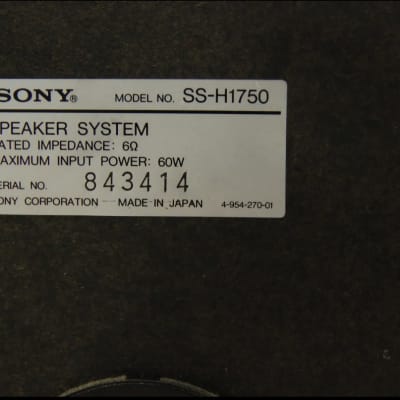 Sony SS-H1750 Speakers - Black image 2