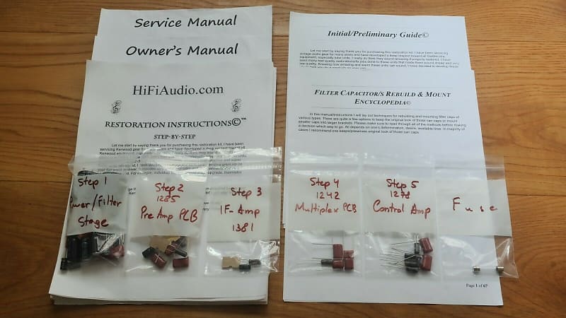 Fisher 400T restoration kit filter capacitor repair rebuild fix  			